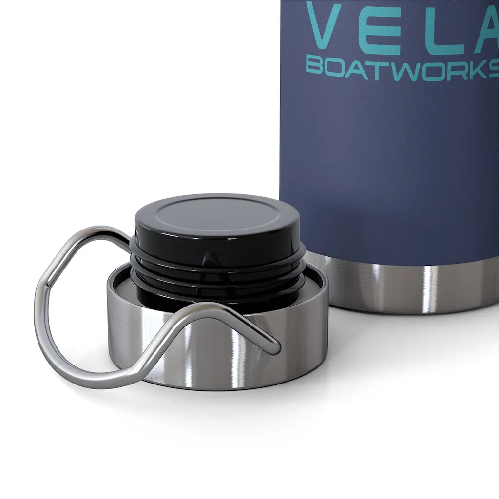 Vela Teal Logo 22oz Vacuum Insulated Bottle