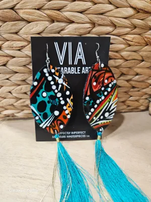 VIA WEARABLE ART EARRING  CHIC