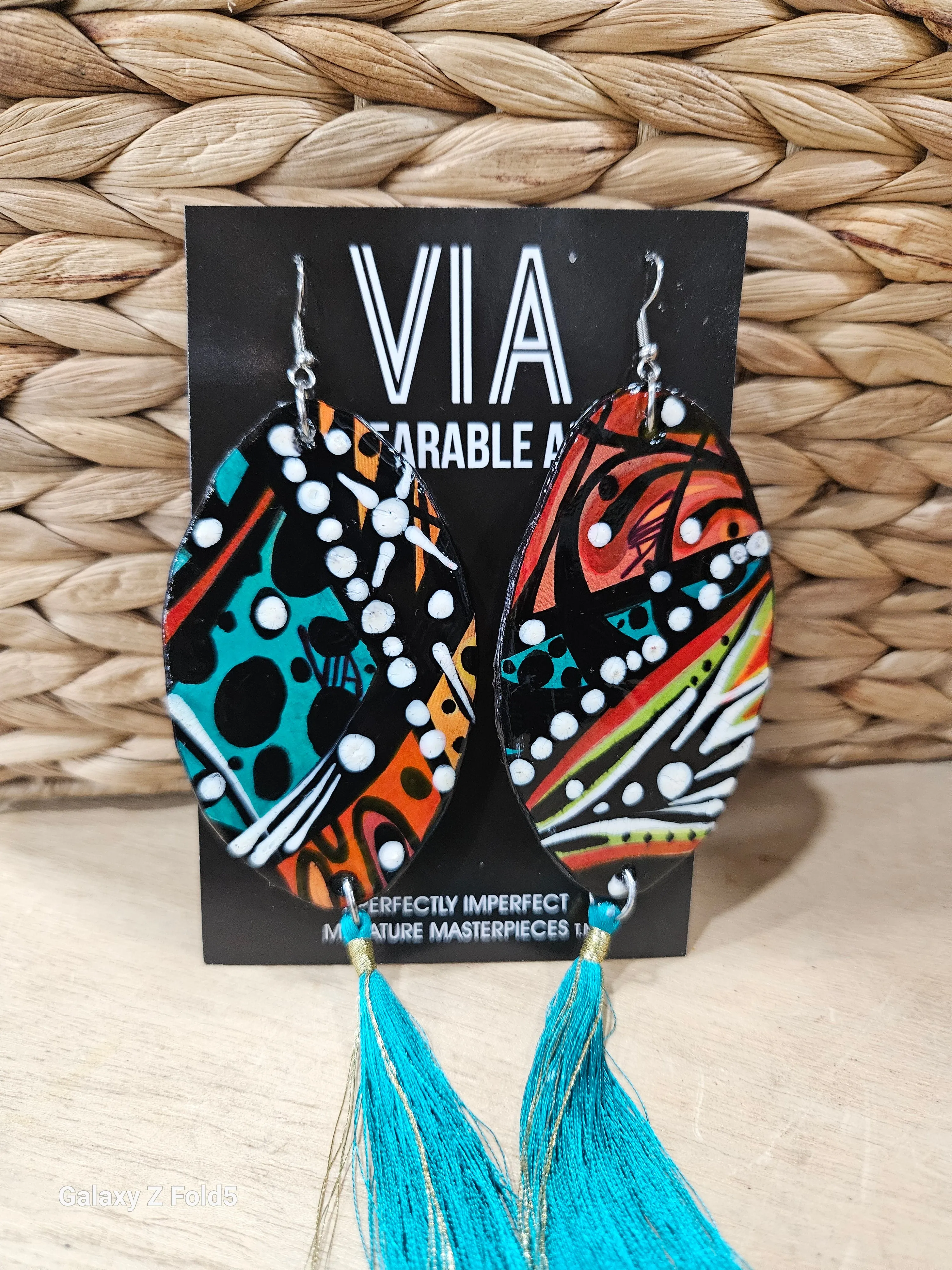 VIA WEARABLE ART EARRING  CHIC