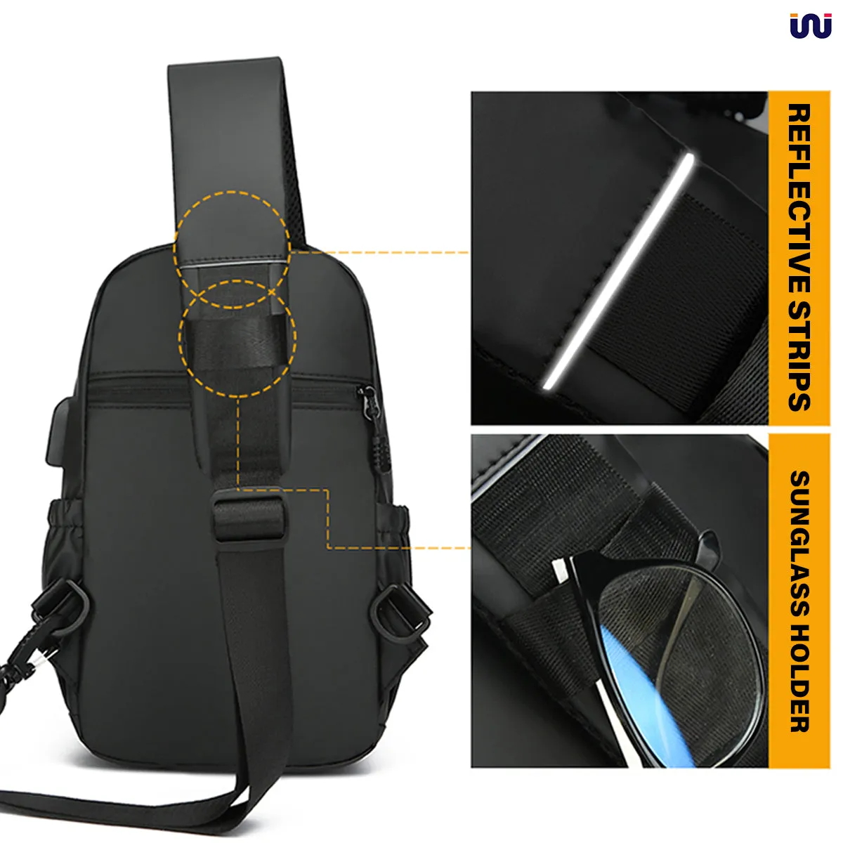 WALKENT Sling Cross Shoulder Bag  - Model Blake