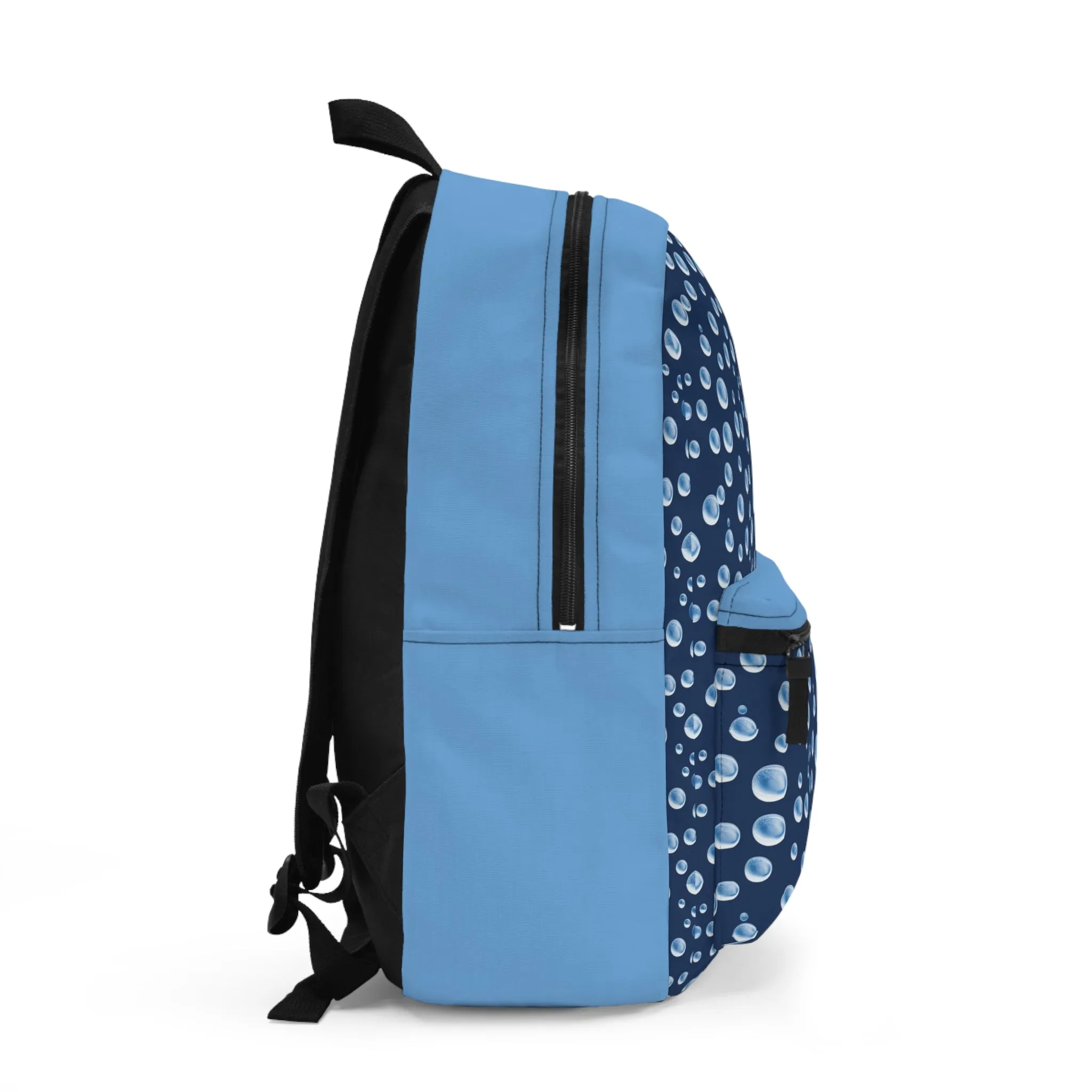 Water Bubbles Blue Premium Backpack