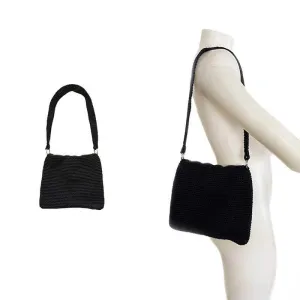 Women Purse Crochet Navy Blue