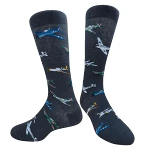WWII Airplane Socks for Him