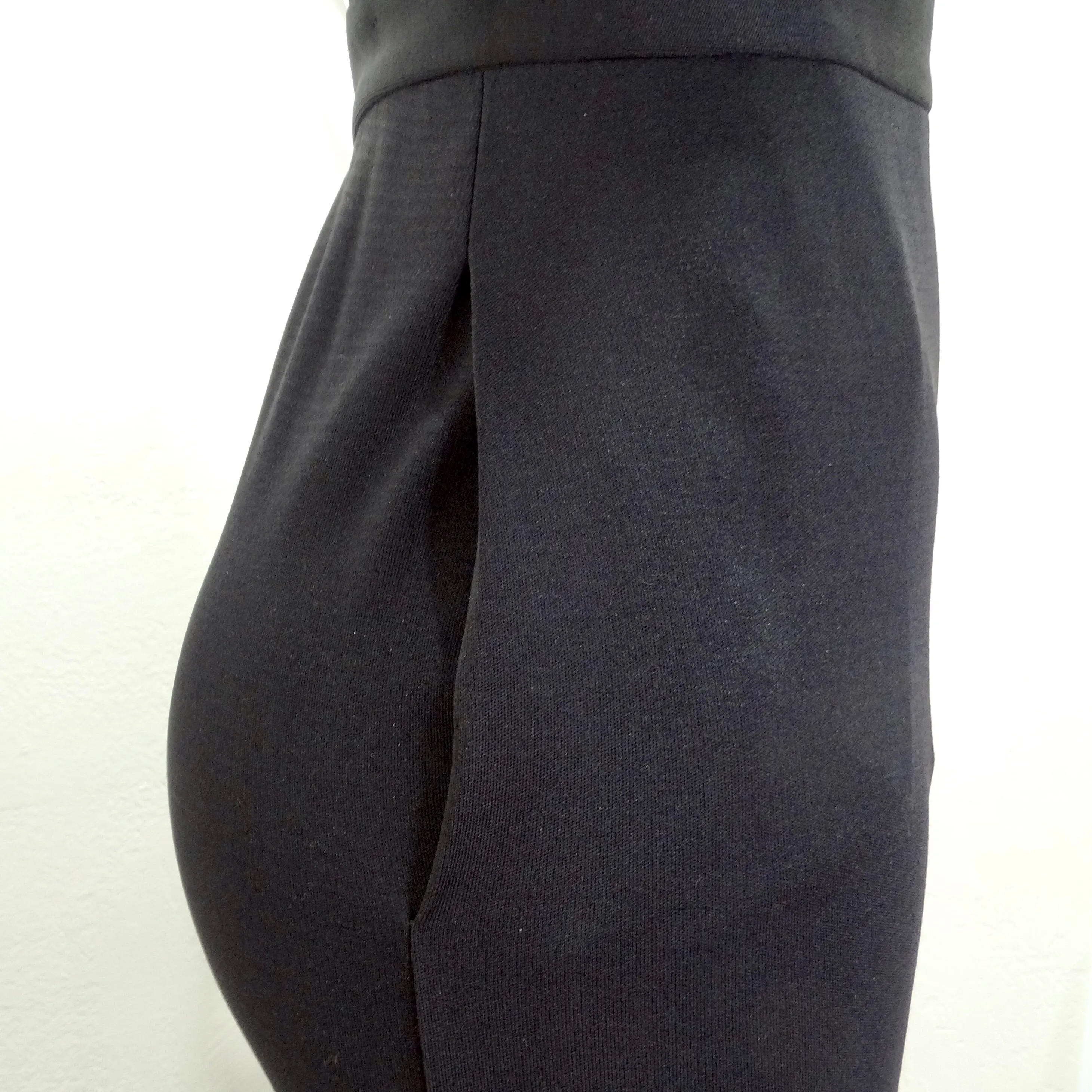 Yves Saint Laurent 1980s Black Backless Evening Dress